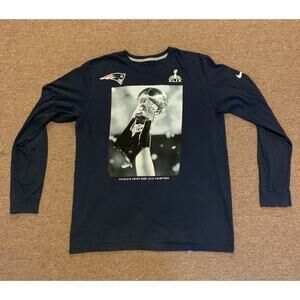 NFL New England Patriots Super Bowl XLIX Champions NIKE Top Long Sleeve Size L